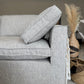 Santorini Sofa Grey Large Corner with Footstool