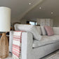 Santorini Sofa Grey Large Corner with Footstool