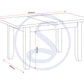 Windsor Extending Dining Table - IVORY/OAK