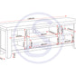Windsor Straight TV Unit - NATURAL OAK