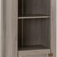 Zurich 1 Door Bookcase - Grey Wood Grain