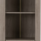 Zurich 1 Door Bookcase - Grey Wood Grain