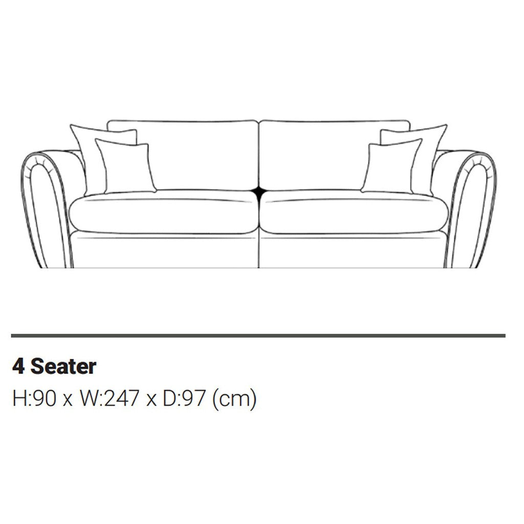 Alana 4 Seater Sofa-Furniture-Sofa Factory-Beige-Levines Furniture