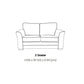 Albany 3 Seater + 1 Armchair + 1 Armchair-Furniture-Sofa Factory-Silver-Levines Furniture