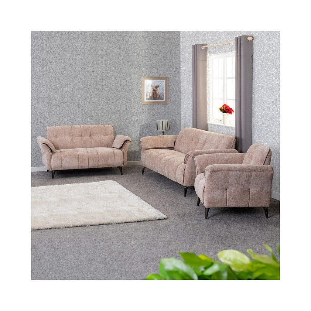 Amalfi 1 Seater Sofa-Furniture-Seconique-Champagne-Levines Furniture