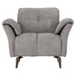 Amalfi 1 Seater Sofa-Furniture-Seconique-Champagne-Levines Furniture