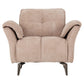 Amalfi 1 Seater Sofa-Furniture-Seconique-Champagne-Levines Furniture