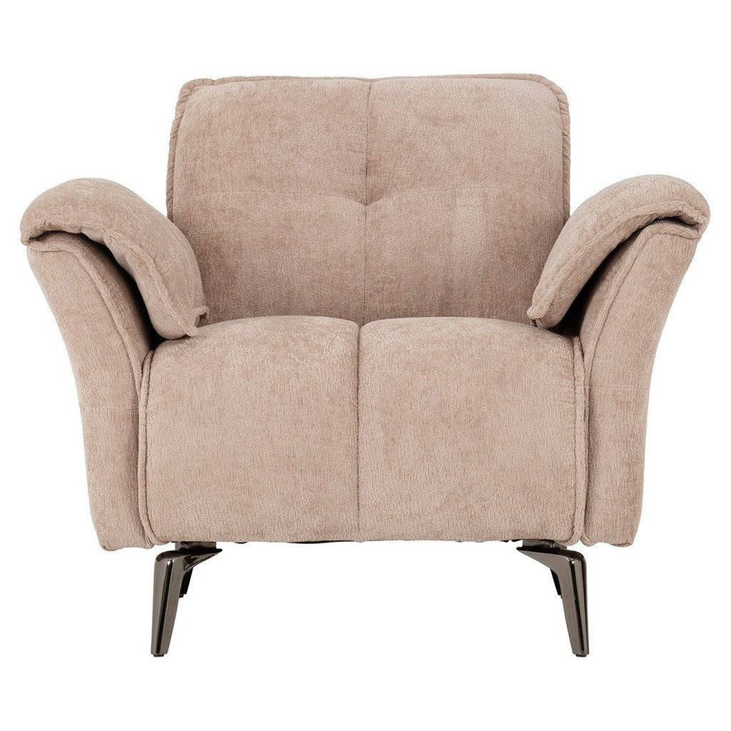 Amalfi 1 Seater Sofa-Furniture-Seconique-Champagne-Levines Furniture