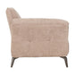 Amalfi 1 Seater Sofa-Furniture-Seconique-Champagne-Levines Furniture