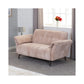 Amalfi 2 Seater Sofa-Furniture-Seconique-Champagne-Levines Furniture