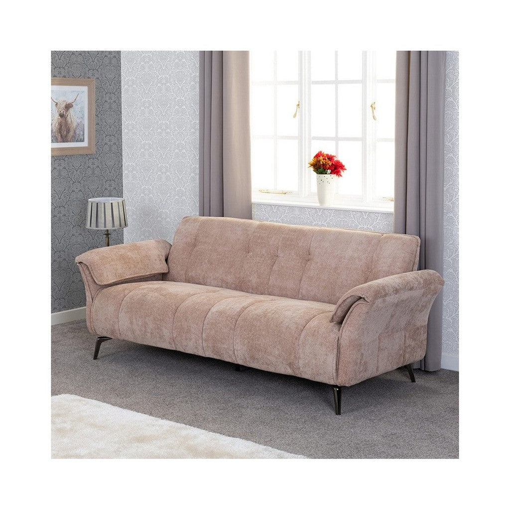 Amalfi 3 Seater Sofa-Furniture-Seconique-Champagne-Levines Furniture