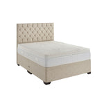 Ambient 1500 Double Divan Bed-Furniture-Dreamland-No Storage-Charcoal-Levines Furniture