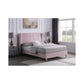 Amelia Kingsize Bedframe-Furniture-Seconique-Pink Velvet-Levines Furniture