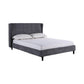 Amelia Kingsize Bedframe-Furniture-Seconique-Dark Grey-Levines Furniture