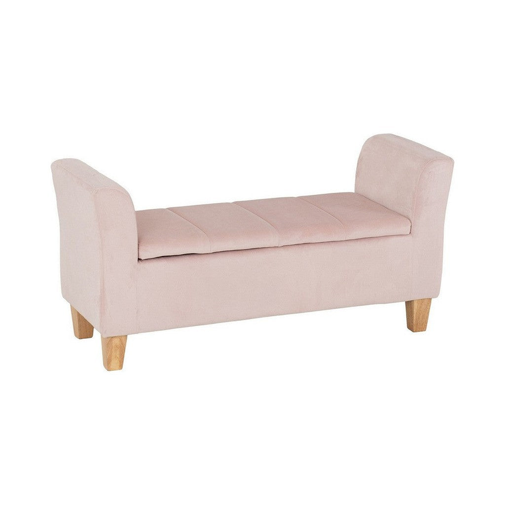 Amelia Storage Ottoman-Furniture-Seconique-Pink Velvet-Levines Furniture