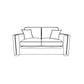 Ariya 2 Seater Sofa-Furniture-Sofa Factory-Shark-High Back-Levines Furniture