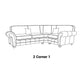 Arnage Corner Suite-Furniture-Sofa Factory-2 Corner 1-Coal-Levines Furniture