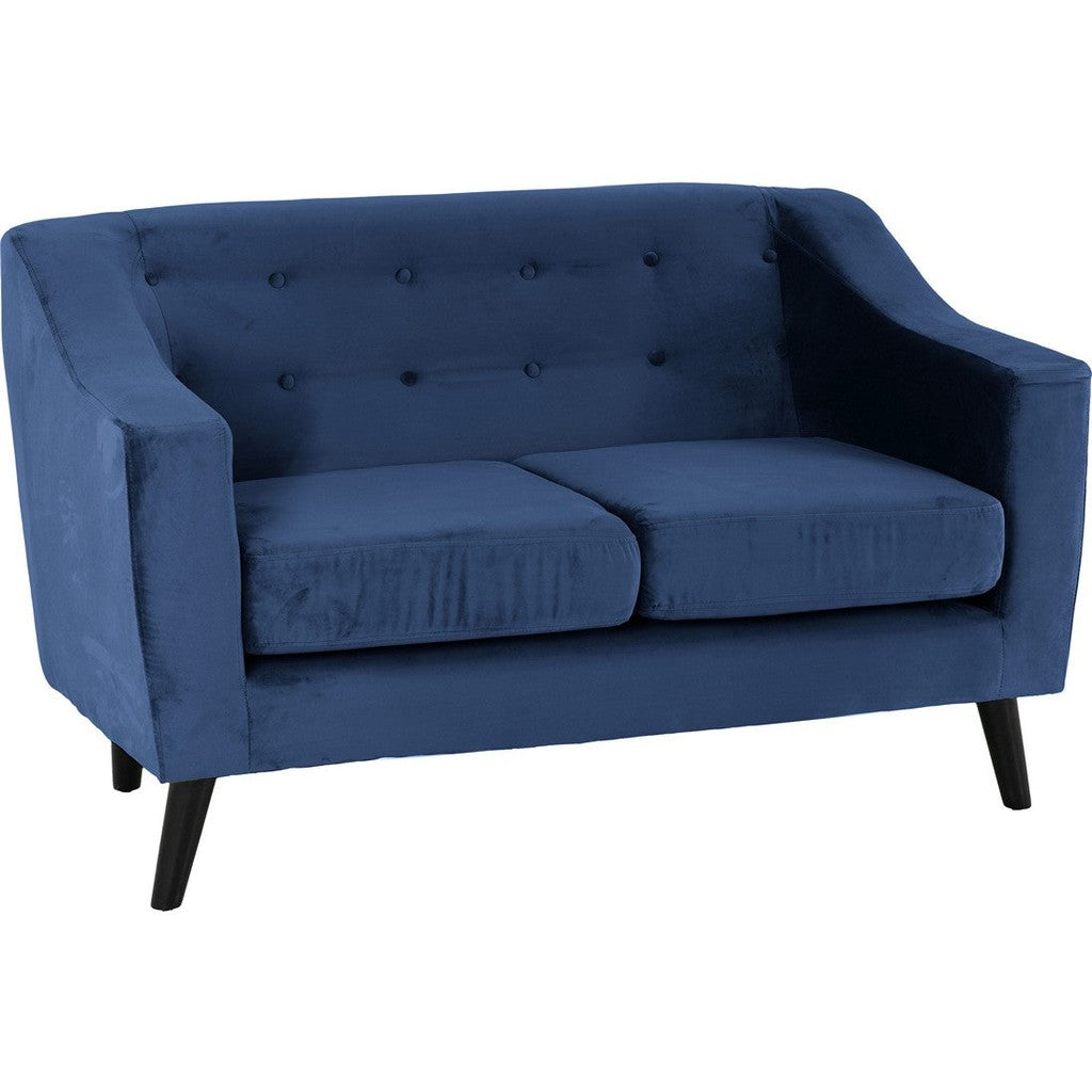 Ashley 2 Seat Sofa-Furniture-Seconique-Blue Velvet-Levines Furniture