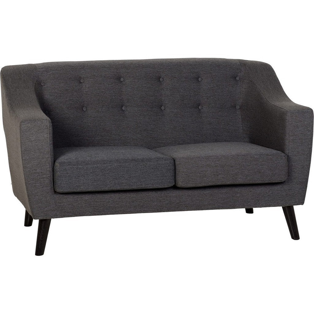 Ashley 2 Seat Sofa-Furniture-Seconique-Blue Velvet-Levines Furniture