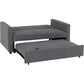 Astoria Sofa Bed-Furniture-Seconique-Black Faux Leather-Levines Furniture