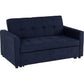 Astoria Sofa Bed-Furniture-Seconique-Navy Blue Fabric-Levines Furniture