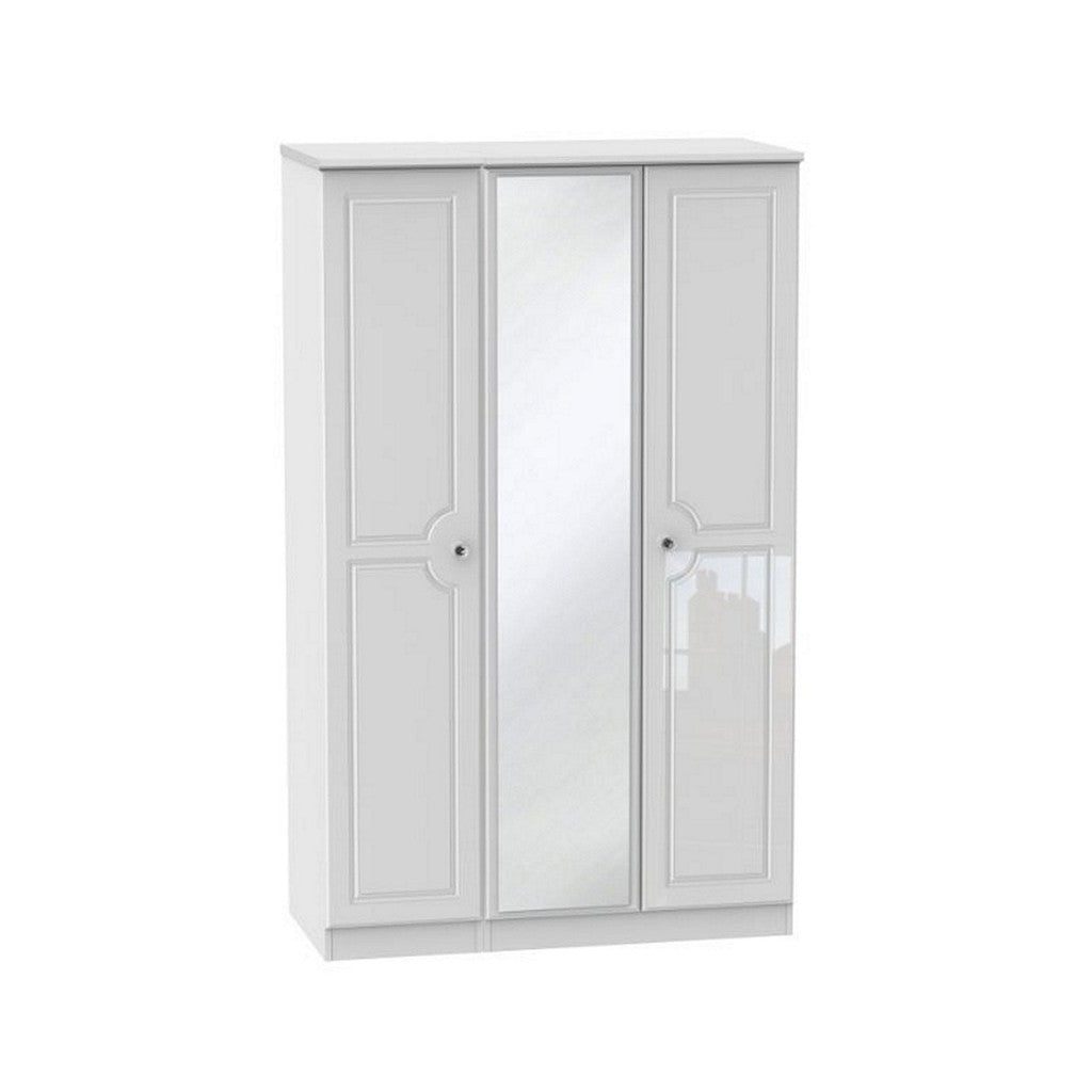 Balmoral 3 door Wardrobe-Furniture-Welcome-Standard-Mirror-Levines Furniture