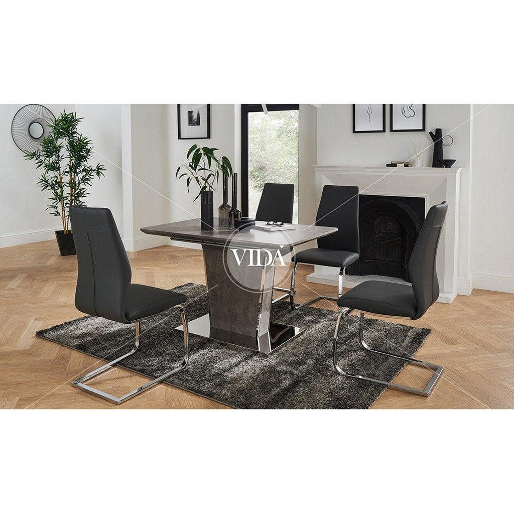 Beppe Extended Dining Table-Furniture-Vida-1200-1600mm Extension Table-Levines Furniture