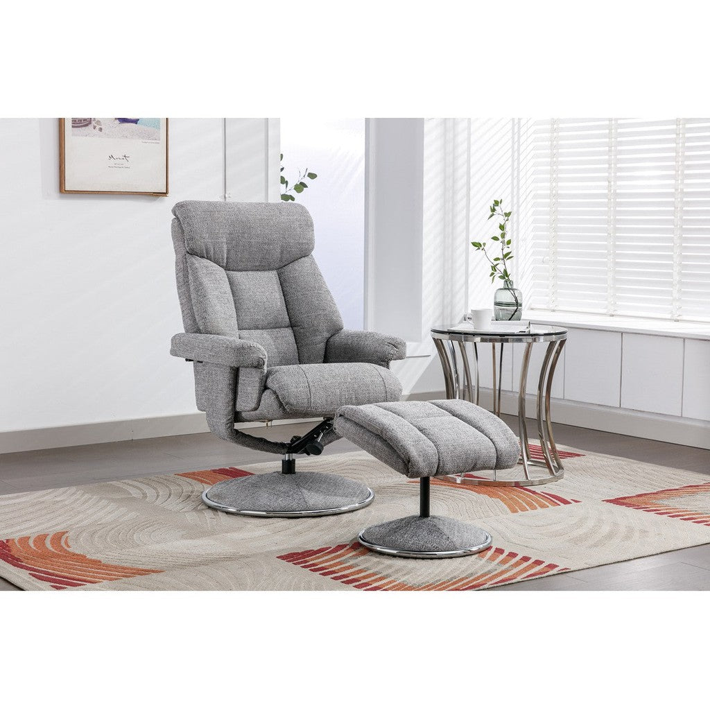 Biarritz Swivel Recliner Chair-Furniture-GFA-Cinder Plush-Levines Furniture