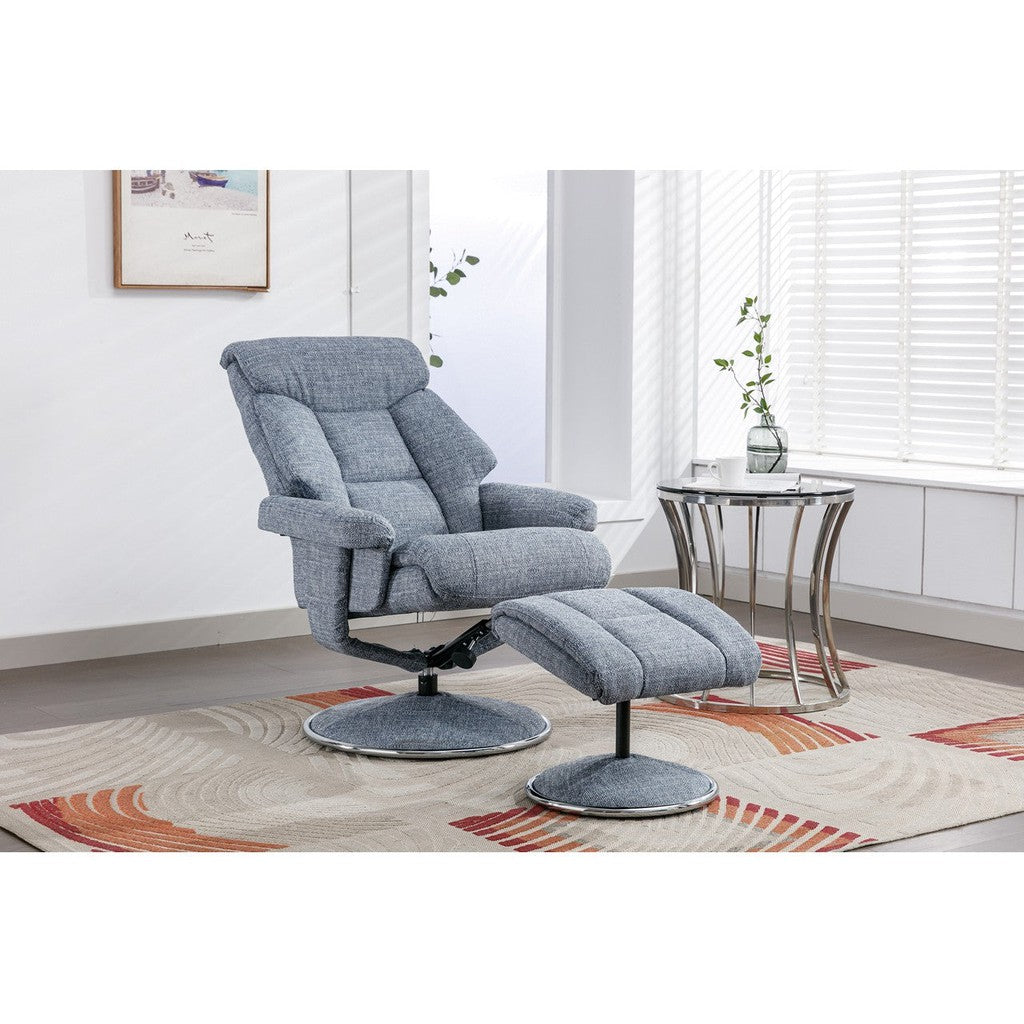 Biarritz Swivel Recliner Chair-Furniture-GFA-Cinder Plush-Levines Furniture