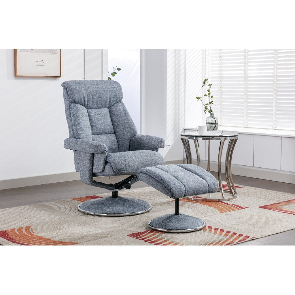 Biarritz Swivel Recliner Chair-Furniture-GFA-Cinder Plush-Levines Furniture