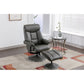 Swivel Recliner Chair Collection - Biarritz: Cinder Plush-Furniture-GFA-Levines Furniture