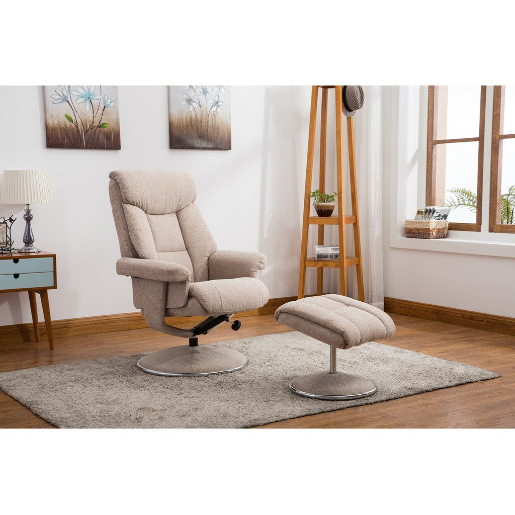 Biarritz Swivel Recliner Chair-Furniture-GFA-Cinder Plush-Levines Furniture