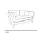 Blake 2 Seater Sofa-Furniture-Sofa Factory-Khaki-Levines Furniture