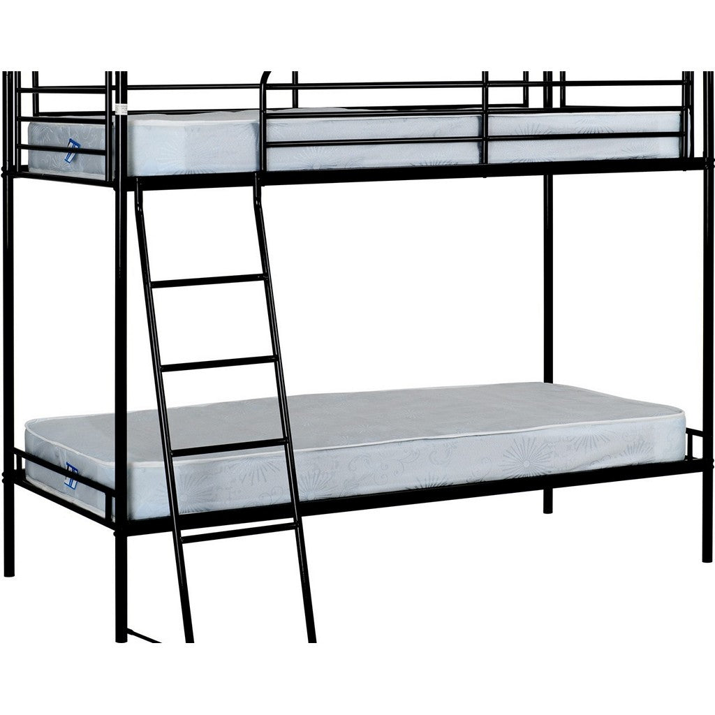 Brandon Single Bunk Bed-Furniture-Seconique-Black-Levines Furniture