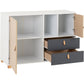 Brooklyn 2 Door 2 Drawer Storage Chest-Furniture-Seconique-Levines Furniture