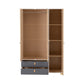 Brooklyn 3 Door 2 Drawer Mirrored Wardrobe-Furniture-Seconique-Levines Furniture