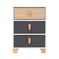 Brooklyn 3 Drawer Bedside-Furniture-Seconique-Levines Furniture