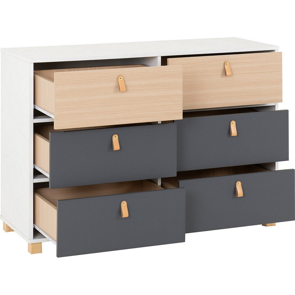 Brooklyn 6 Drawer Chest-Furniture-Seconique-Levines Furniture