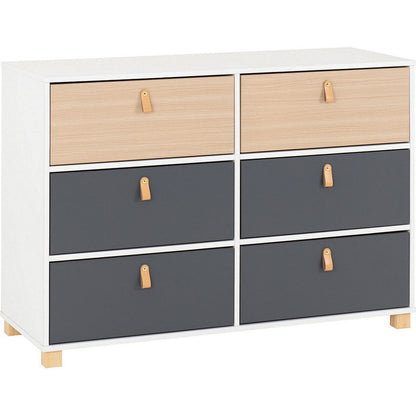 Brooklyn 6 Drawer Chest-Furniture-Seconique-Levines Furniture