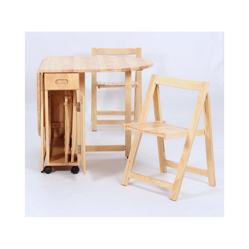 Butterfly Dining Set with 4 Chairs-Furniture-Heartlands-Natural-Levines Furniture