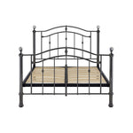 Callisto Kingsize Bed Frame-Furniture-Limelight-Black Chrome-Levines Furniture