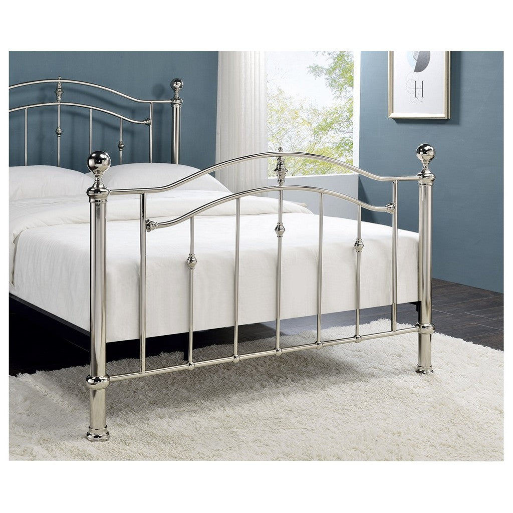 Callisto Kingsize Bed Frame-Furniture-Limelight-Black Chrome-Levines Furniture