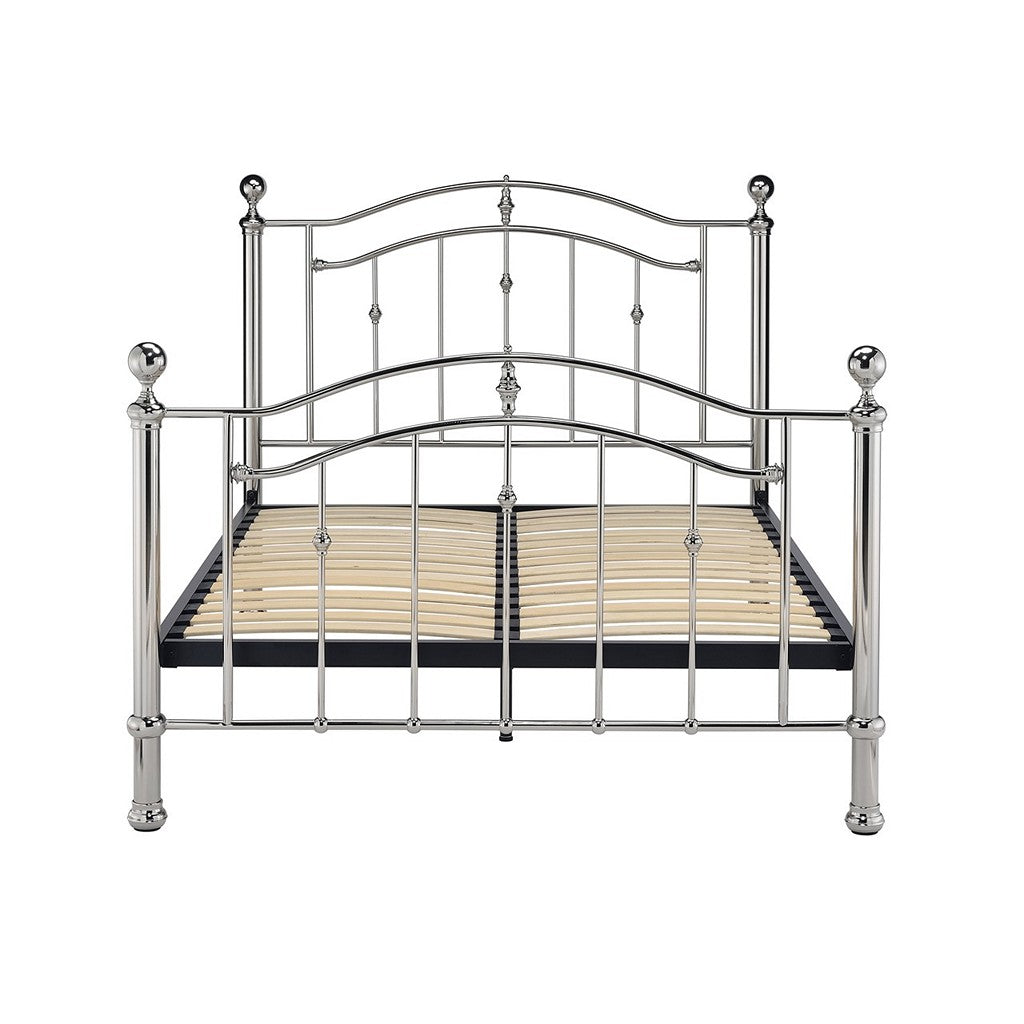 Callisto Kingsize Bed Frame-Furniture-Limelight-Black Chrome-Levines Furniture