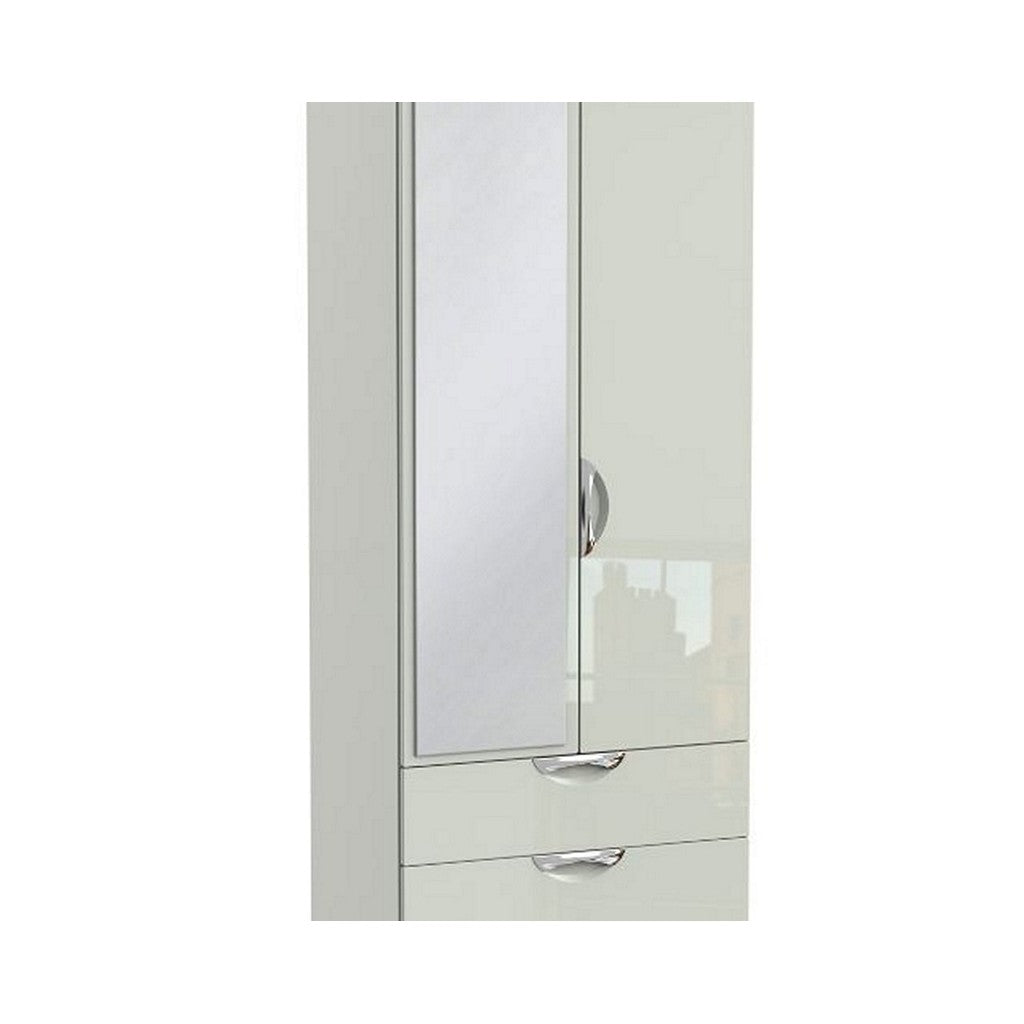 Camden 2 Door Combination Wardrobe-Furniture-Welcome-Kashmir gloss-2 Door / 2 Drawer / No Mirror-Standard height-Levines Furniture