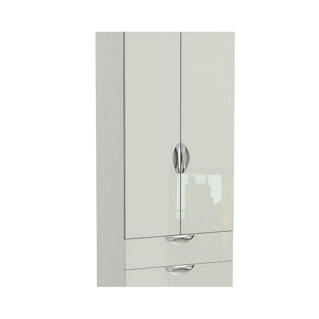 Camden 2 Door Combination Wardrobe-Furniture-Welcome-Kashmir gloss-2 Door / 2 Drawer / No Mirror-Standard height-Levines Furniture