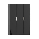 Camden 3 Door Wardrobe-Furniture-Welcome-Black gloss-3 Door / No Mirror-Standard height-Levines Furniture