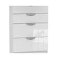 Camden 4 Drawer Chest-Furniture-Welcome-4 Drawers-White gloss-Levines Furniture