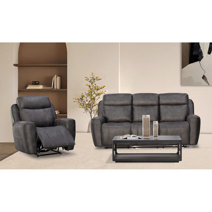 Carlo 3 Seater + 1 Armchair + 1 Armchair (Recliner)-Furniture-Exclusive-Levines Furniture