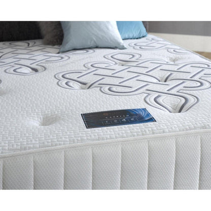 Caspian Superking Divan Bed-Furniture-Beauty Sleep Beds-No Storage-Chenille Aubergine-Levines Furniture