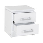 Charles 2 Drawer Bedside-Furniture-Seconique-White-Levines Furniture